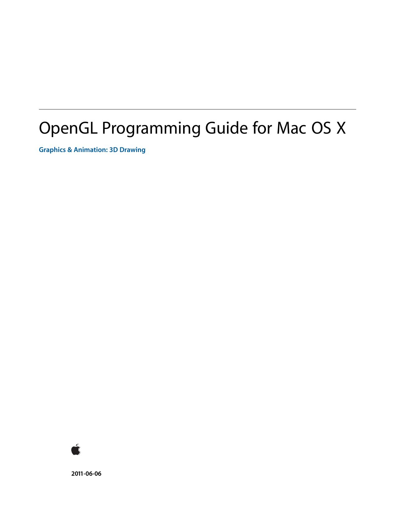 OpenGL Programming Guide for Mac OS X